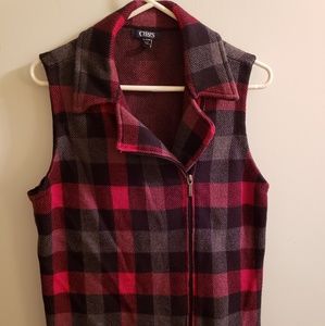 Checkered Vest Jacket
